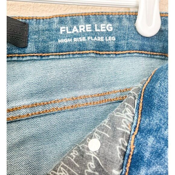 Karl Lagerfeld Flare Leg Stretch Denim Sailor Jeans Size 14 - Picture 7 of 10